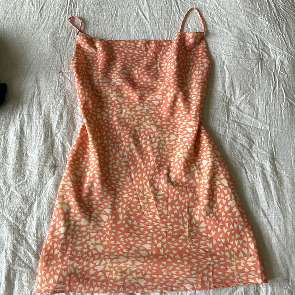 Abbeline pink heart mini dress